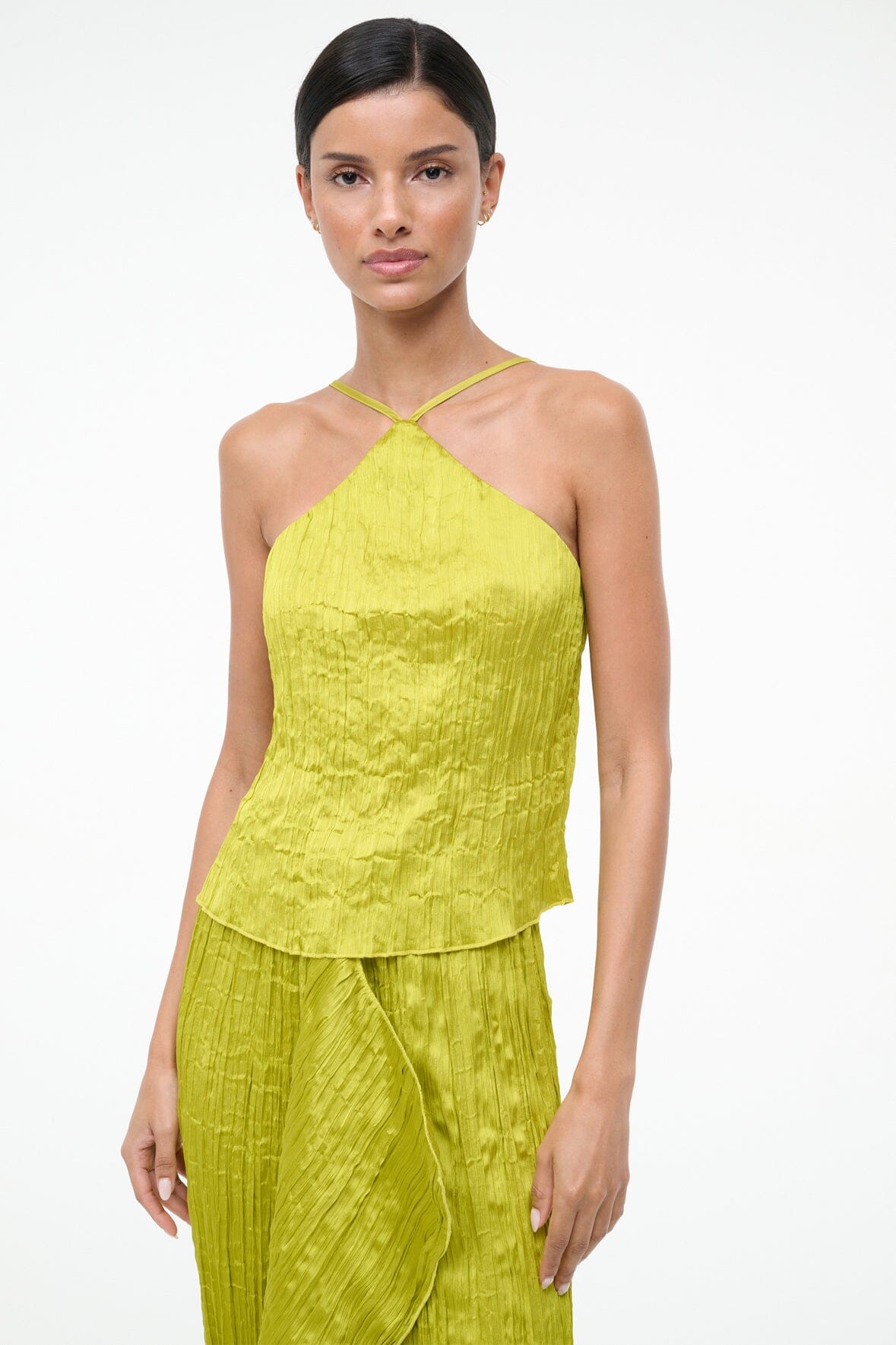 STAUD | Akari Top Chartreuse