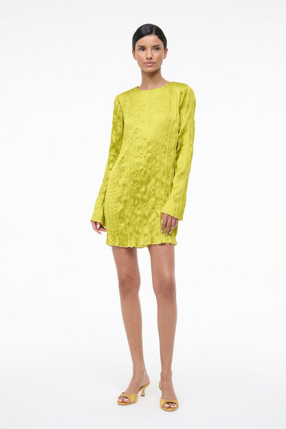 STAUD | Kona Dress Chartreuse