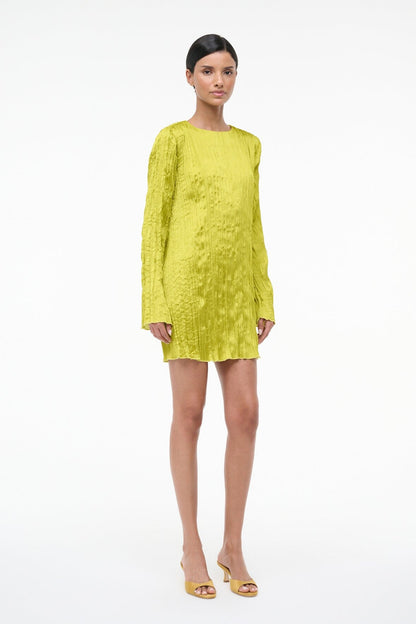 STAUD | Kona Dress Chartreuse