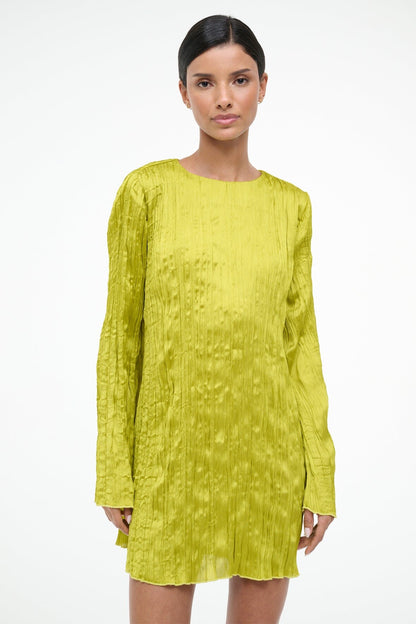 STAUD | Kona Dress Chartreuse