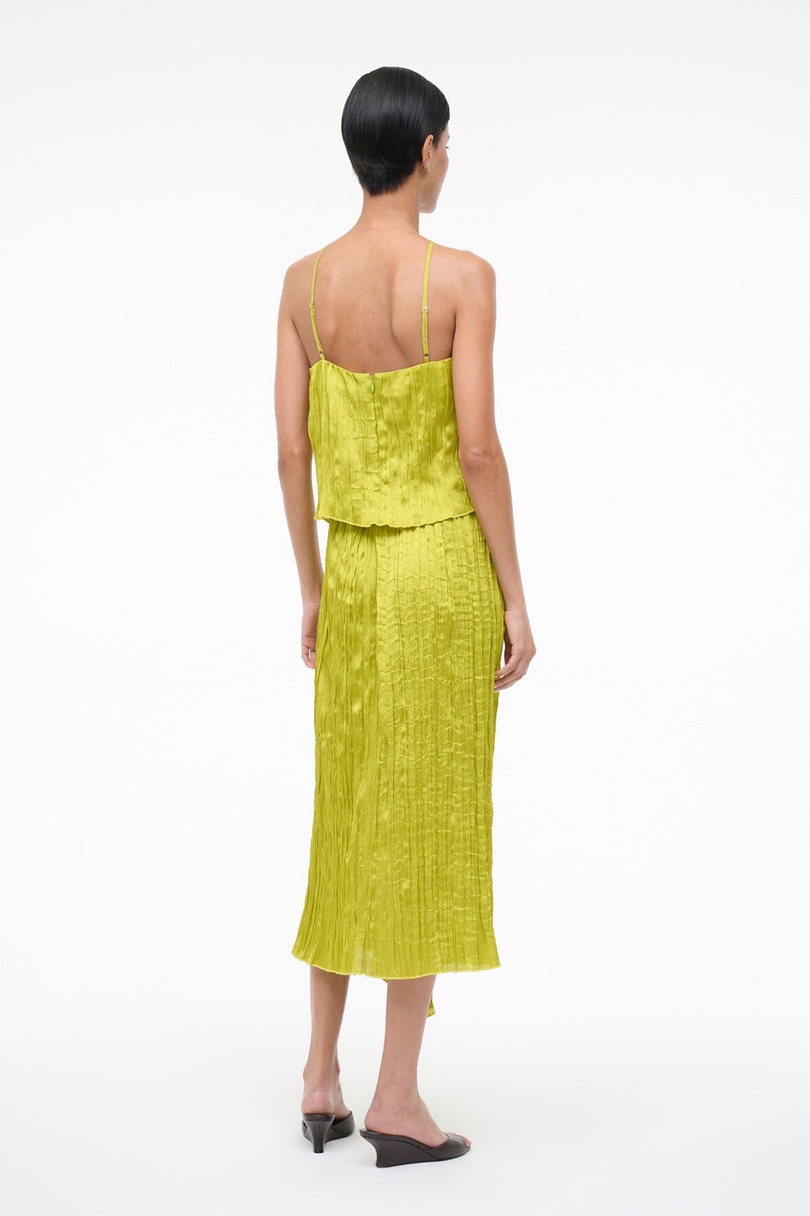 STAUD | Mai Skirt Chartreuse