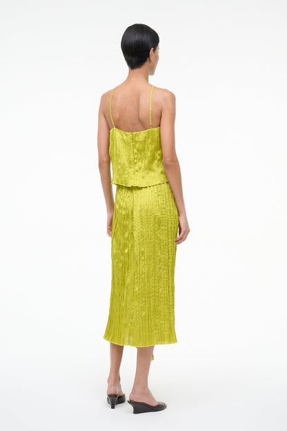 STAUD | Mai Skirt Chartreuse