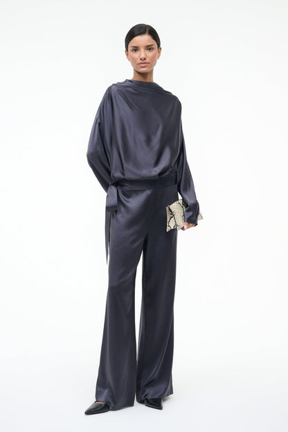 STAUD | Stroll Silk Pant Nocturne