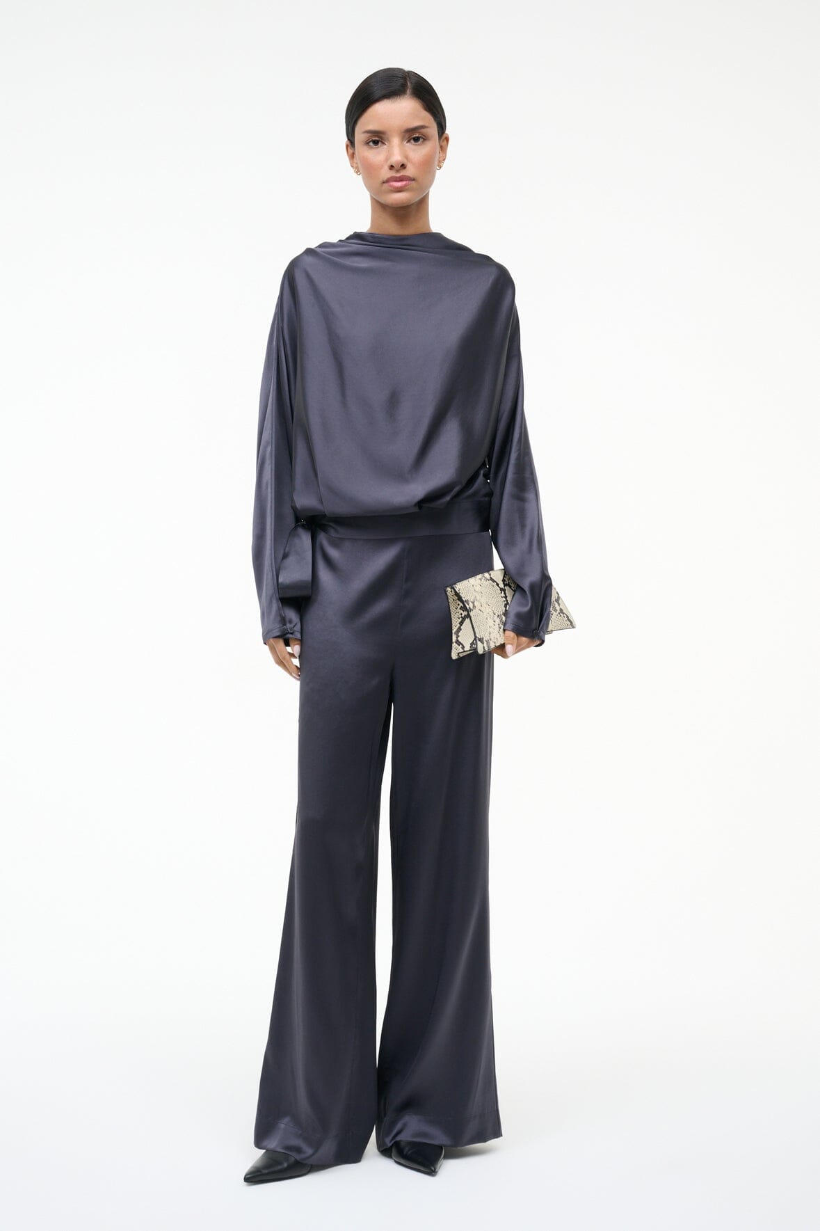 STAUD | Stroll Silk Pant Nocturne