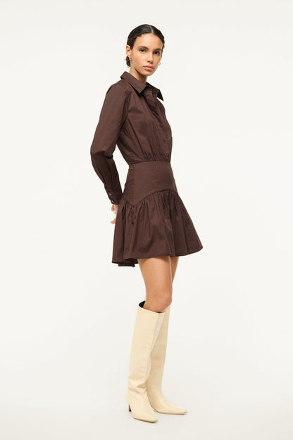 STAUD | Rocco Mini Dress Earth 1