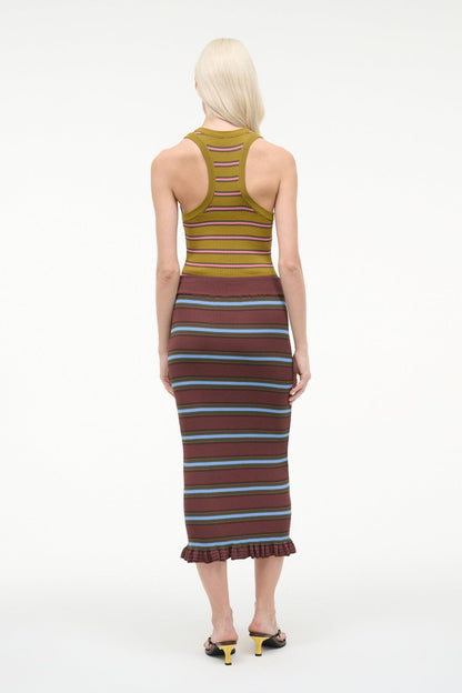 STAUD | Abbott Dress Redondo Stripe Multi
