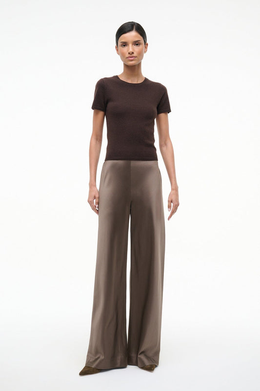 STAUD | Stroll Silk Pant Truffle