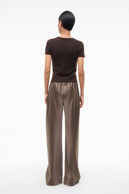STAUD | Stroll Silk Pant Truffle