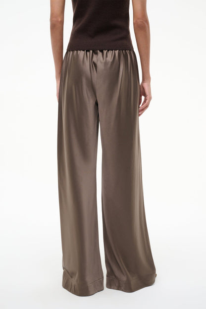 STAUD | Stroll Silk Pant Truffle