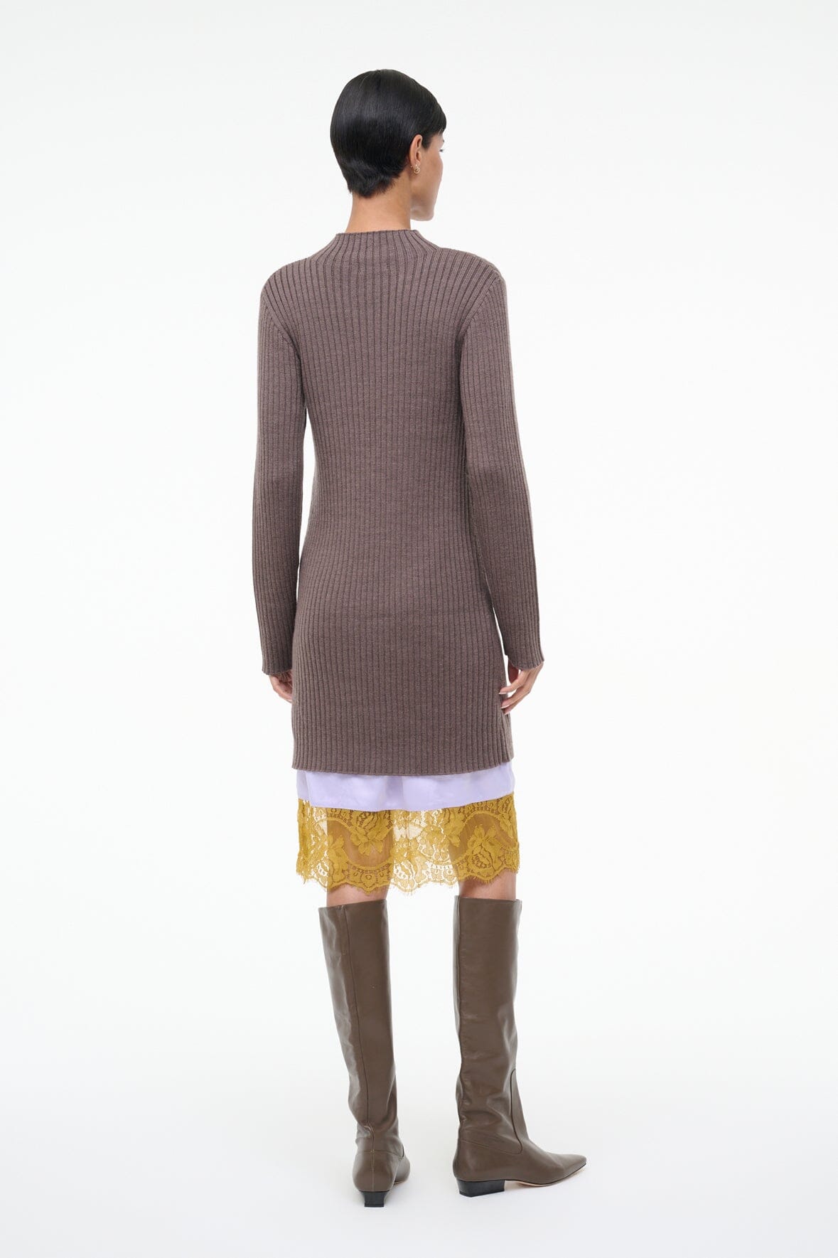 STAUD | Willow Sweater Dress Truffle