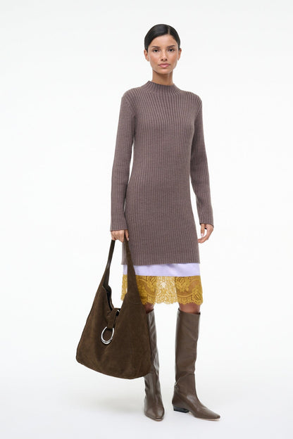 STAUD | Willow Sweater Dress Truffle