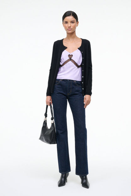 STAUD | Terra Silk Top Wisteria
