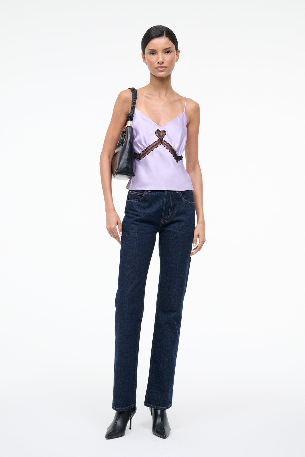STAUD | Terra Silk Top Wisteria