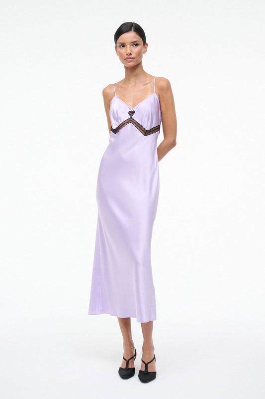 STAUD | Terra Silk Dress Wisteria