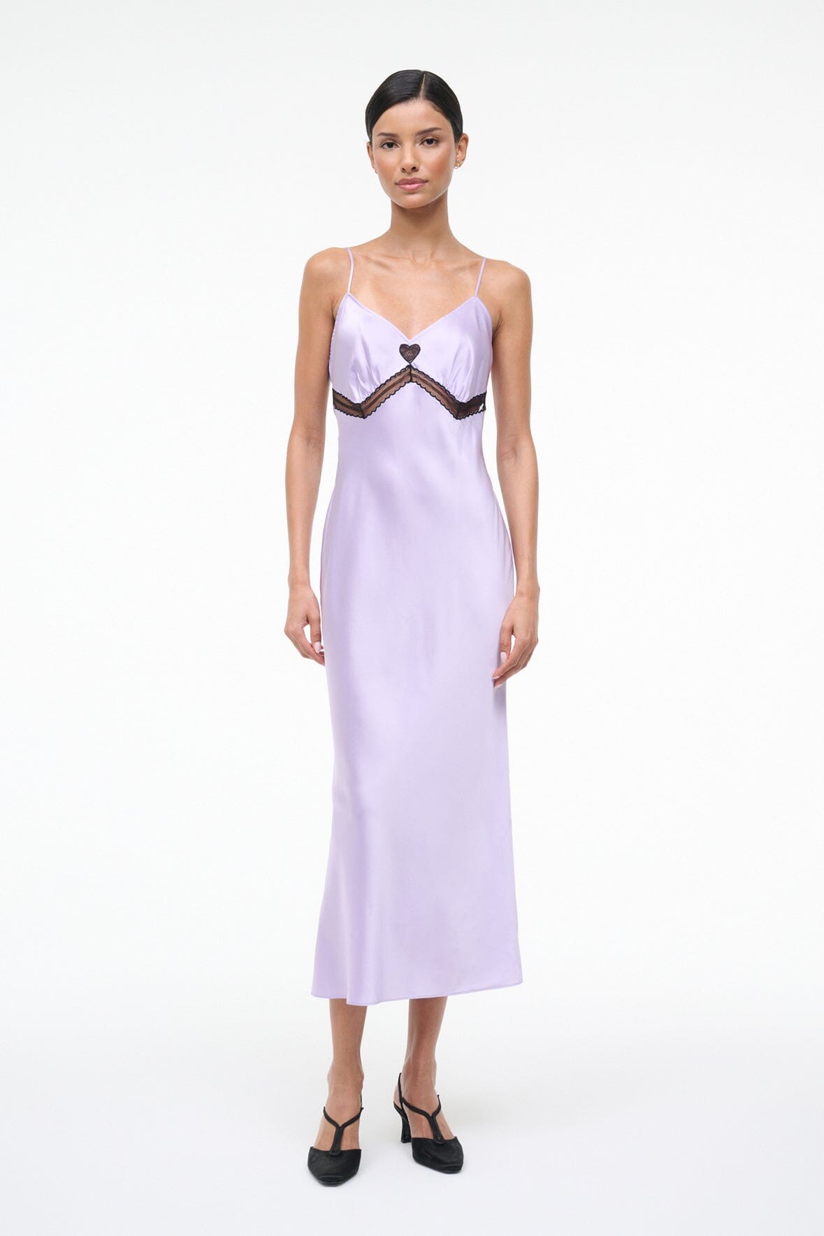 STAUD | Terra Silk Dress Wisteria