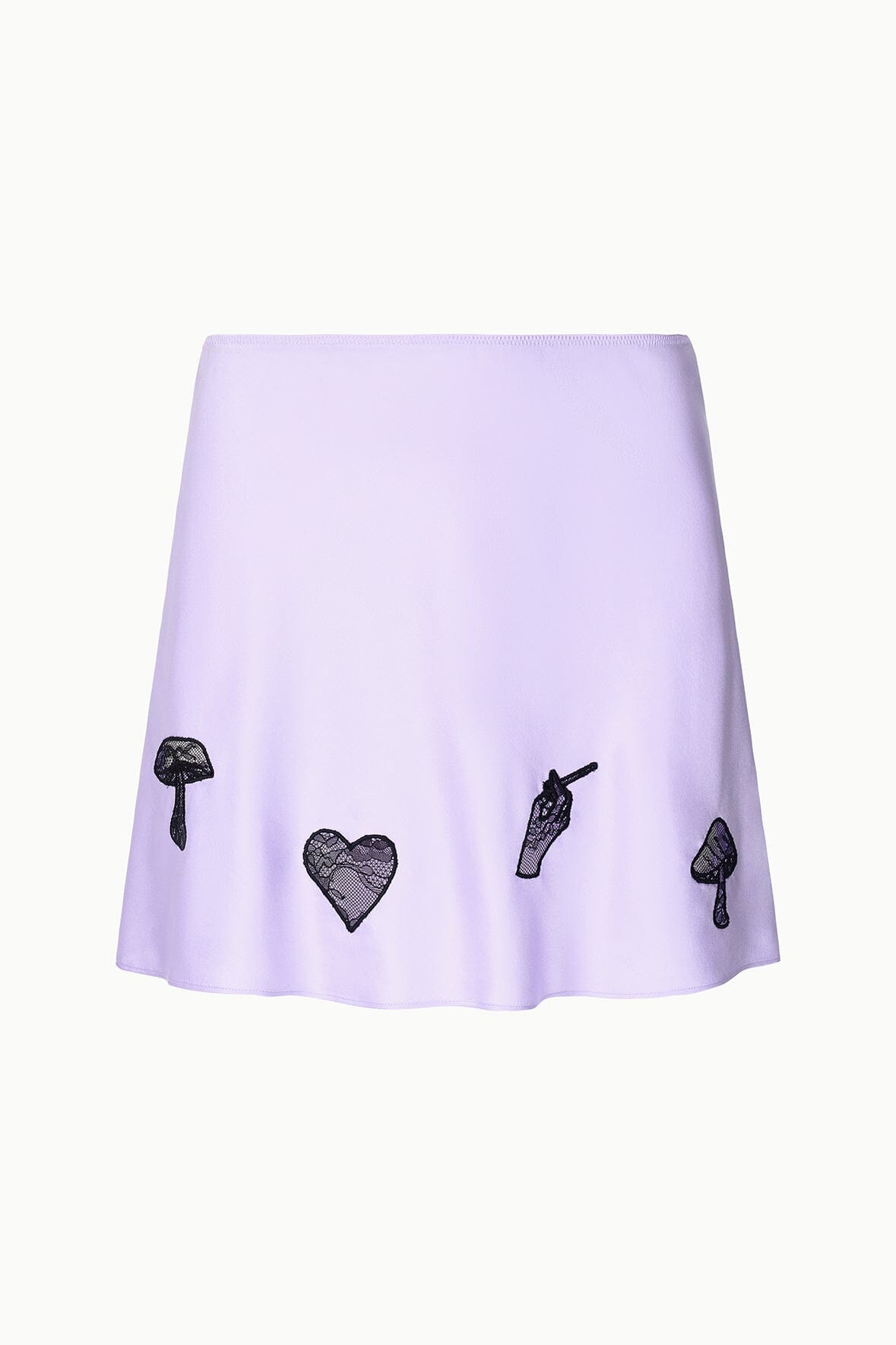 STAUD | Kin Silk Mini Skirt Wisteria