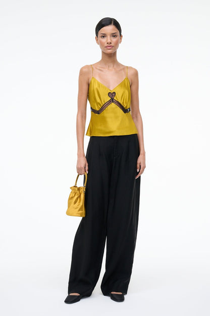 STAUD | Terra Silk Top Turmeric
