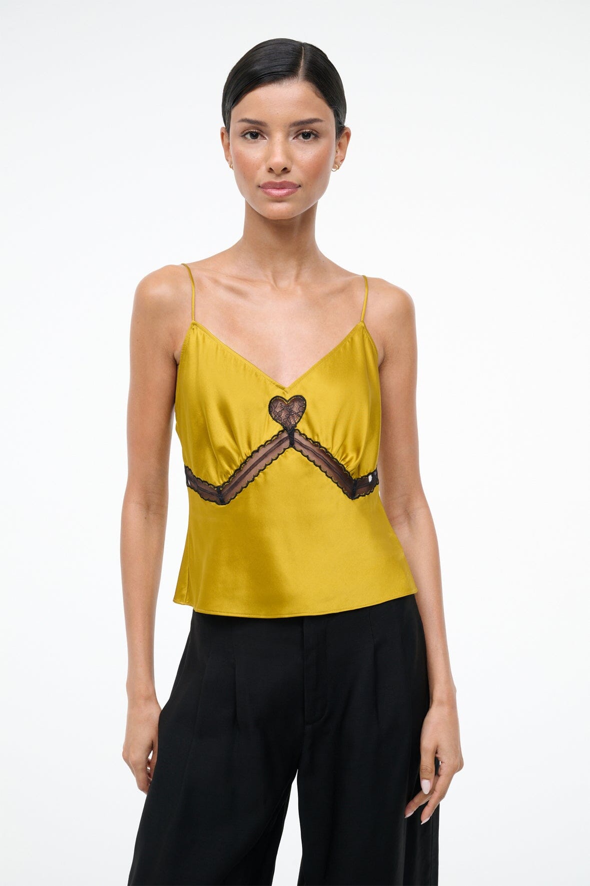 STAUD | Terra Silk Top Turmeric