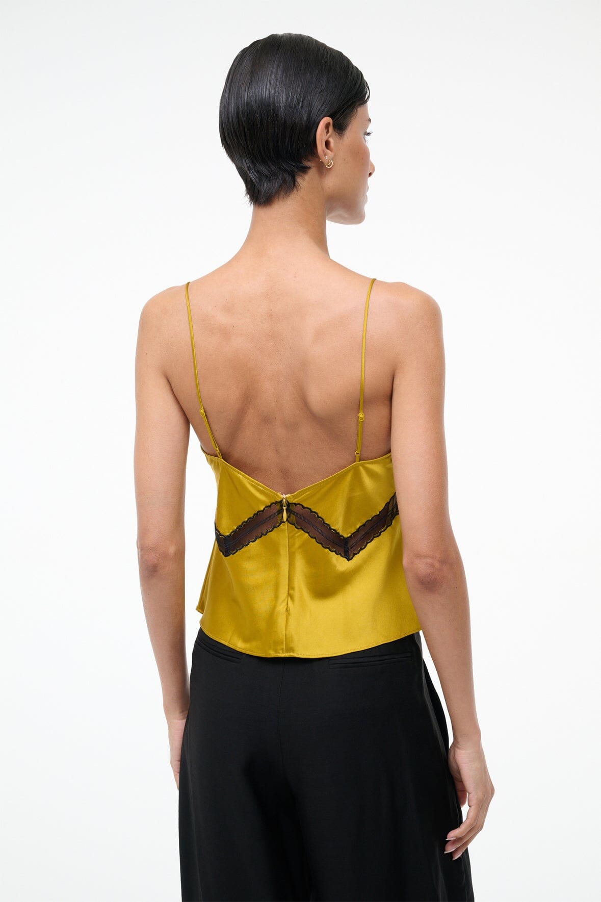 STAUD | Terra Silk Top Turmeric