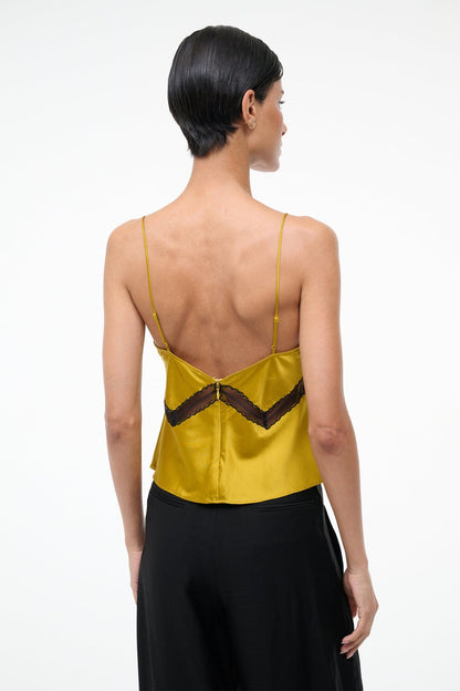 STAUD | Terra Silk Top Turmeric