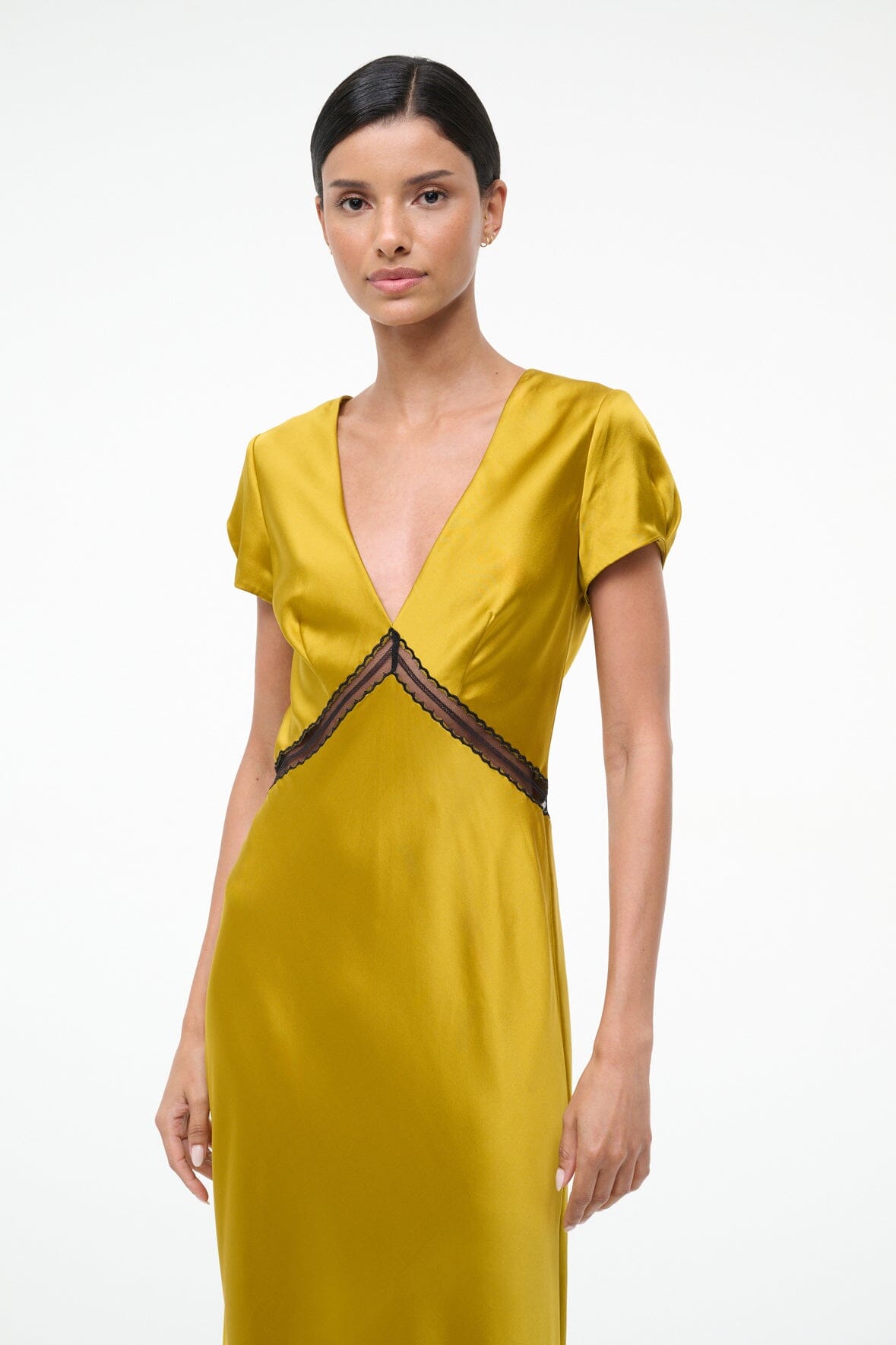 STAUD | Sab Silk Dress Turmeric