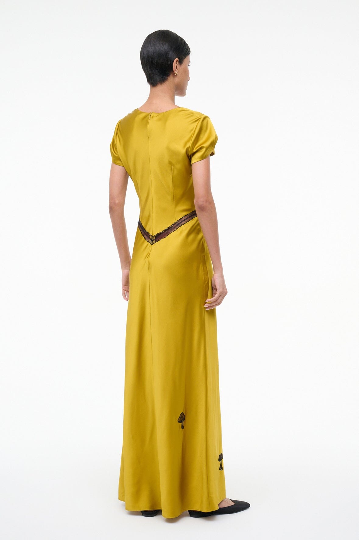 STAUD | Sab Silk Dress Turmeric