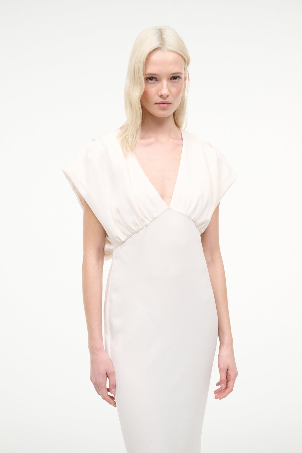 STAUD | Char Dress Ivory