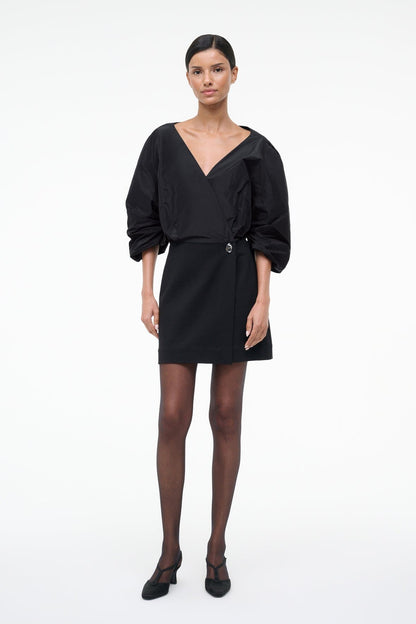 STAUD | Orion Mini Dress Black