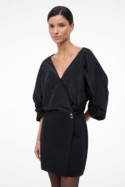 STAUD | Orion Mini Dress Black