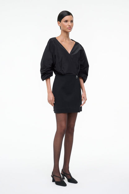 STAUD | Orion Mini Dress Black