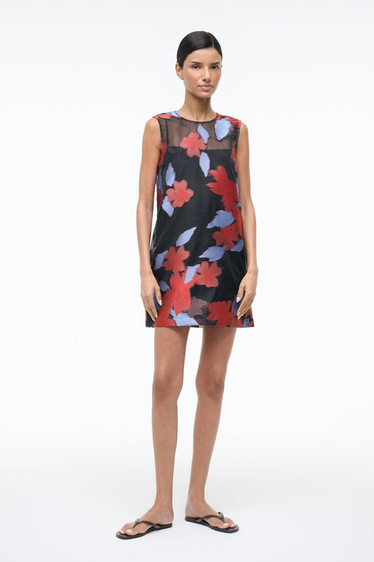STAUD | Brea Dress Night Garden