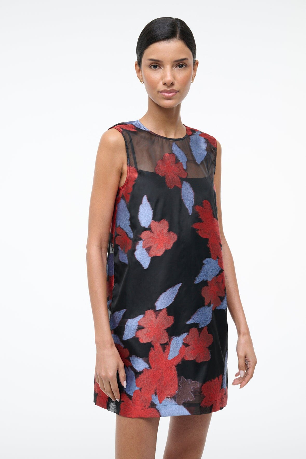 STAUD | Brea Dress Night Garden