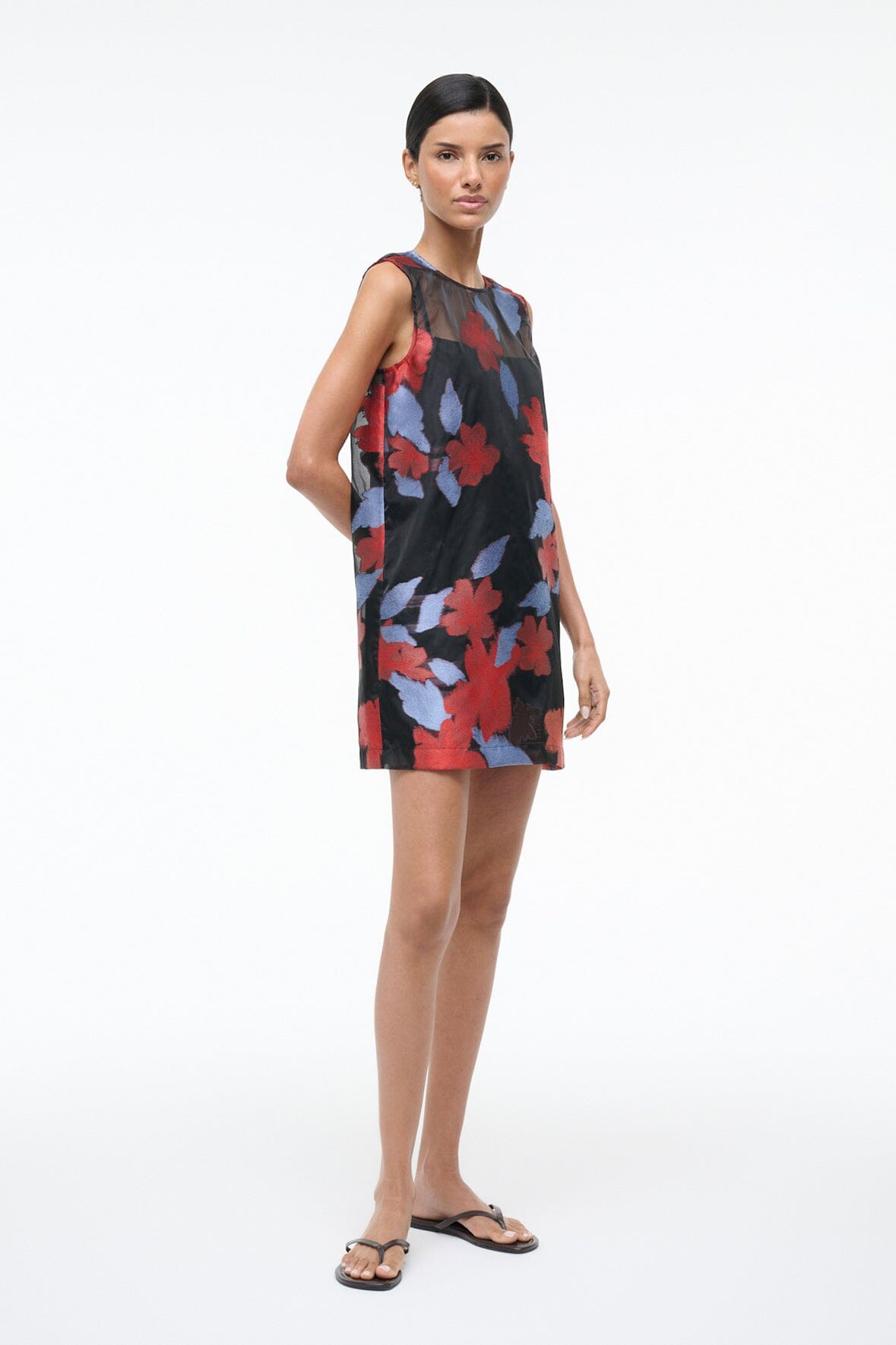 STAUD | Brea Dress Night Garden