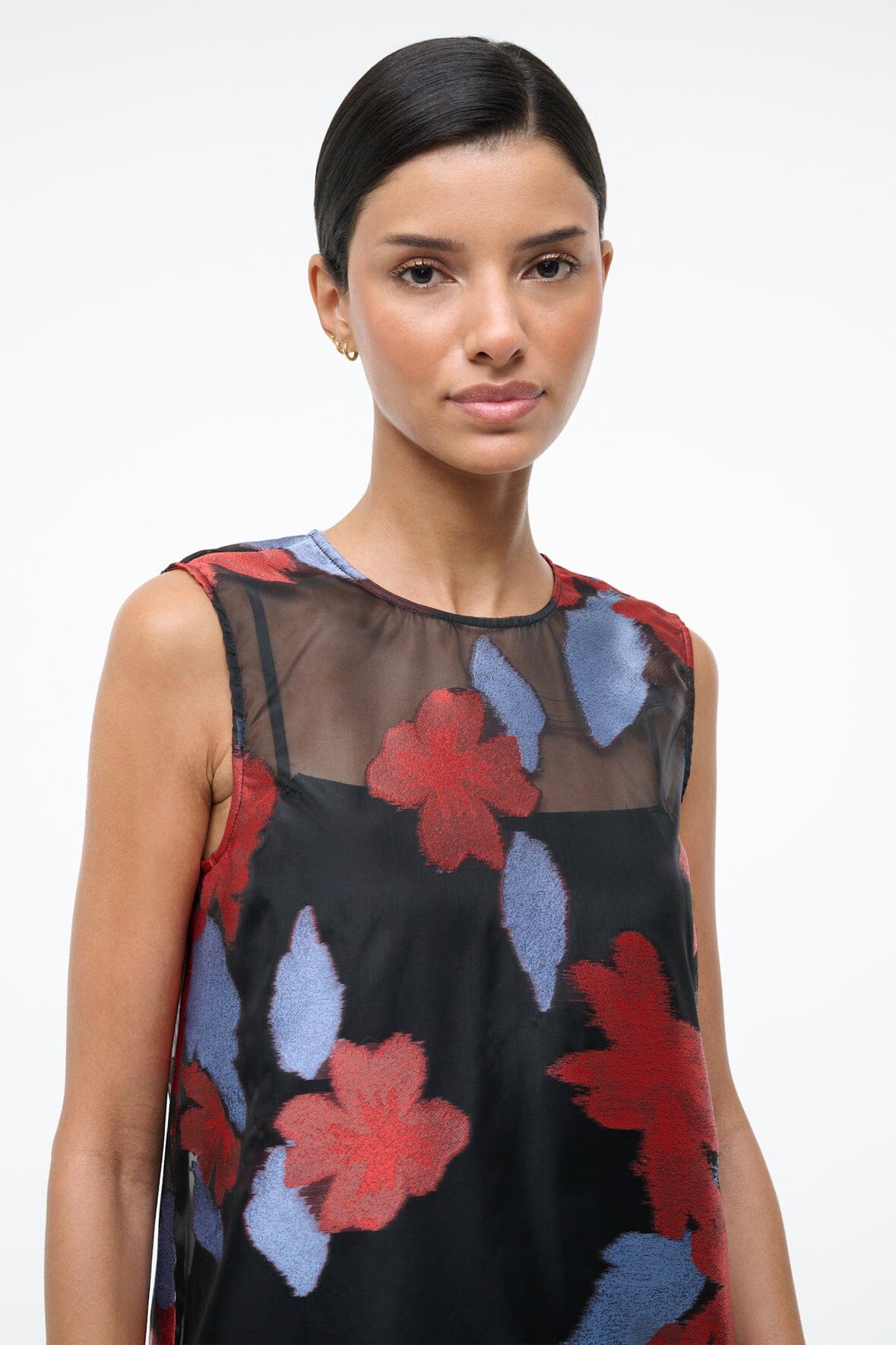 STAUD | Brea Dress Night Garden