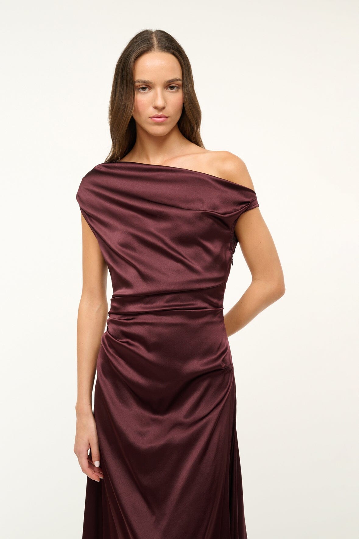 STAUD | Phare Dress Merlot