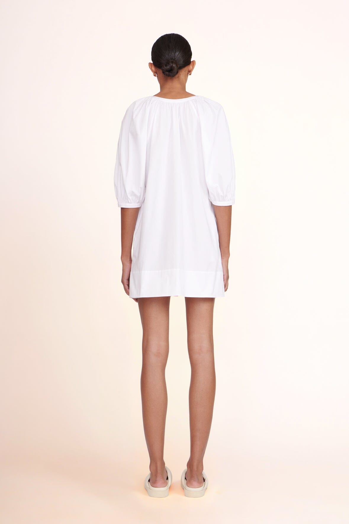 STAUD | Mini Vincent Dress - White