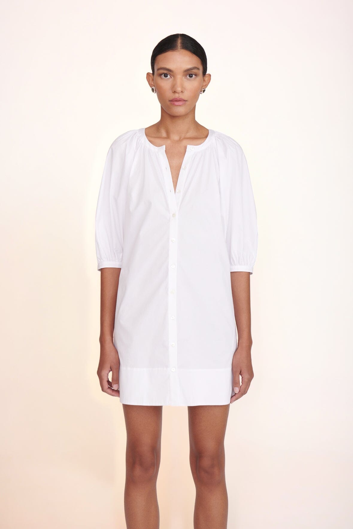 STAUD | Mini Vincent Dress - White