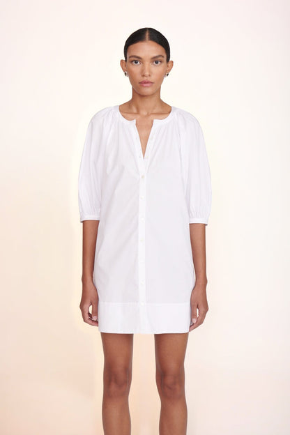 STAUD | Mini Vincent Dress - White