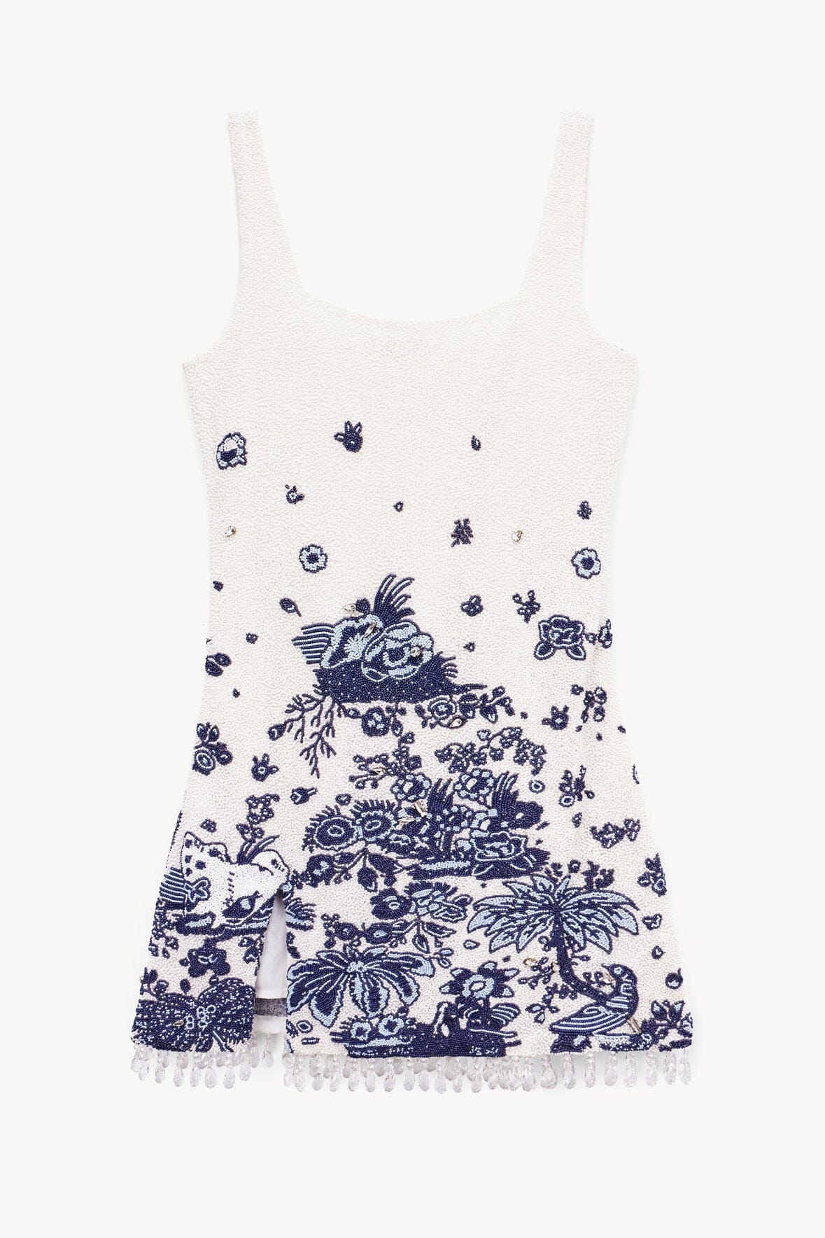 STAUD | Le Sable Dress Blue Toile