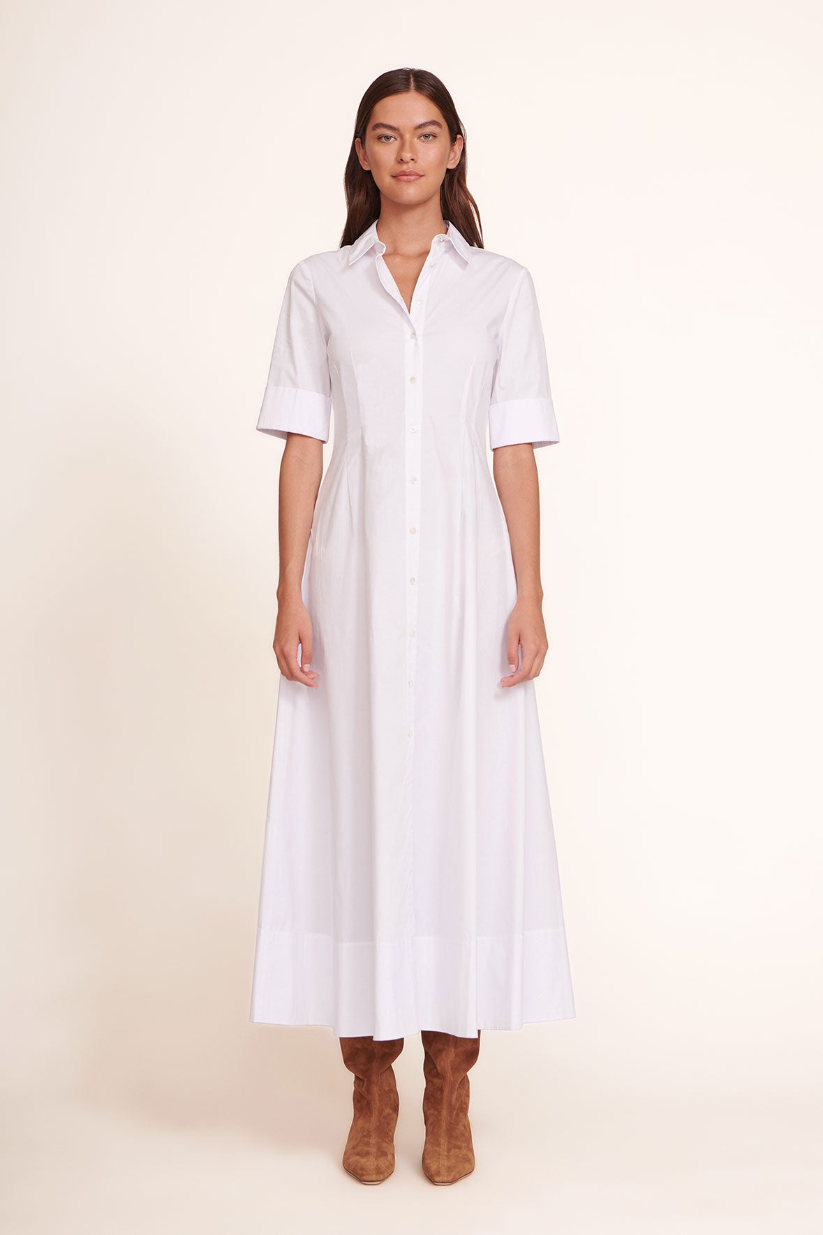 STAUD | Joan Maxi Dress - White