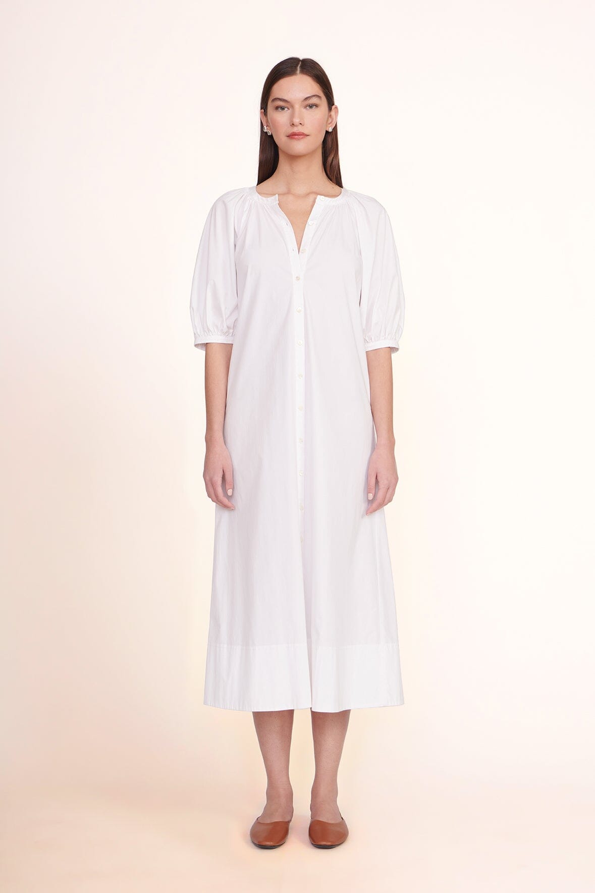 STAUD | Vincent Dress - White
