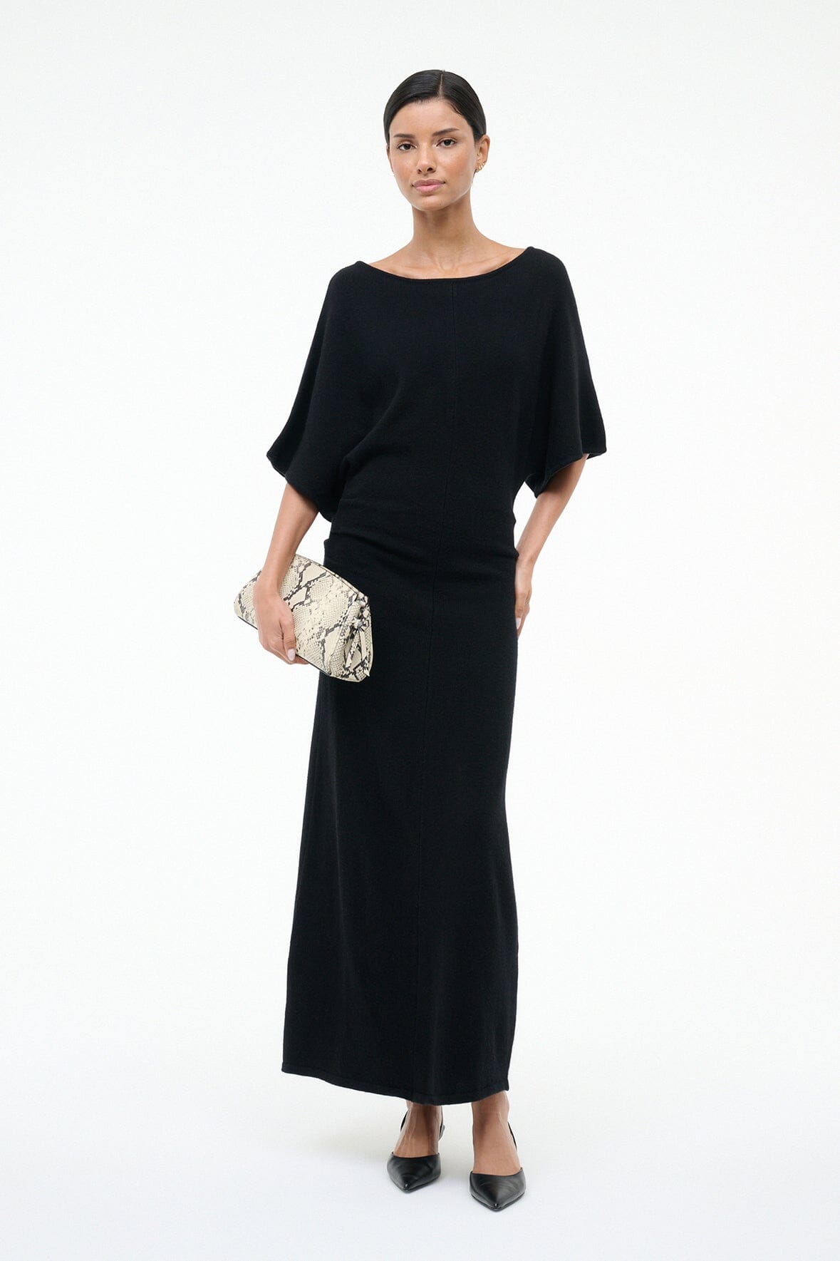 STAUD | Amelie Sweater Dress Black