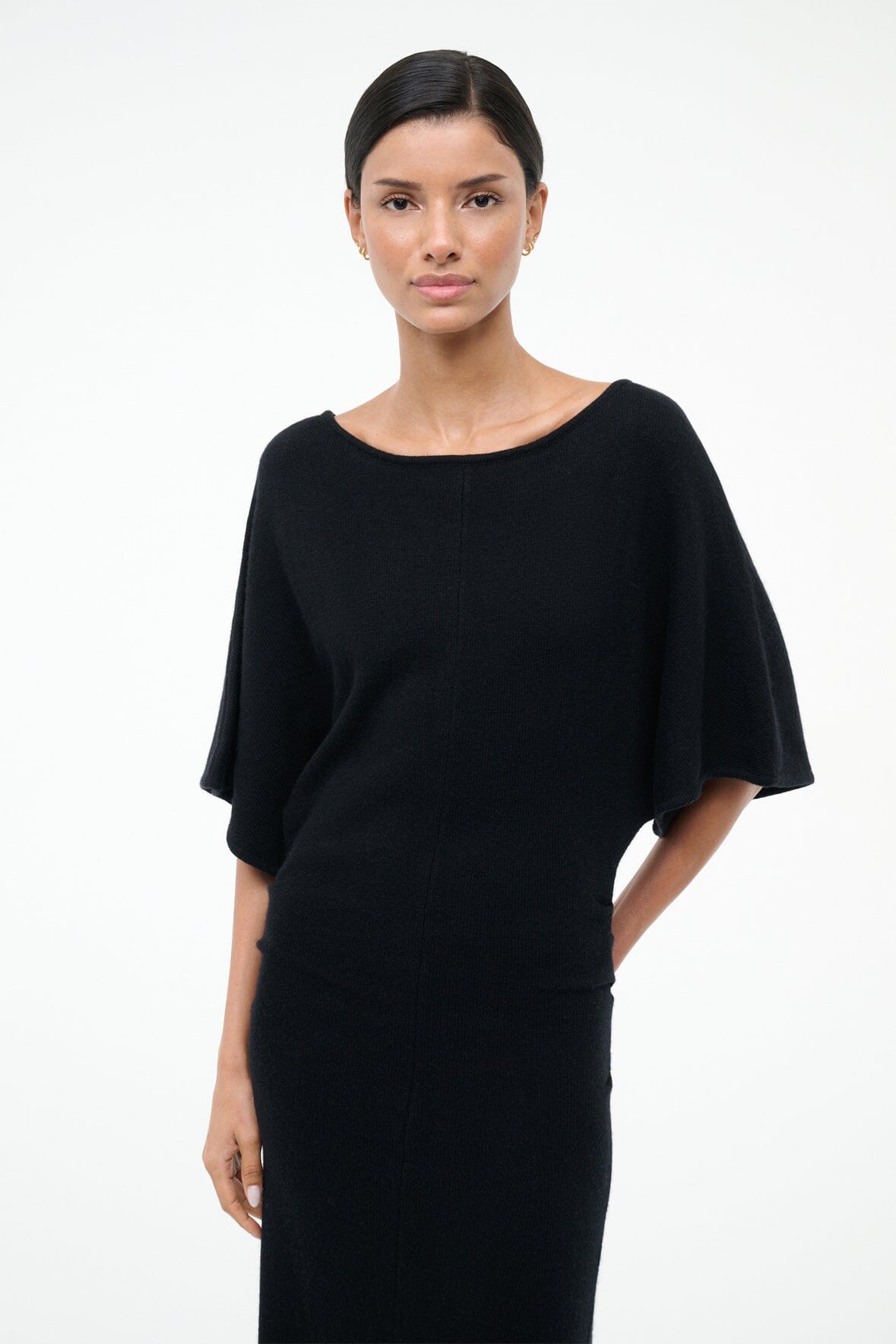STAUD | Amelie Sweater Dress Black