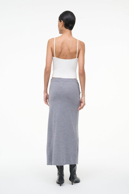 STAUD | Wilma Skirt Heather Grey