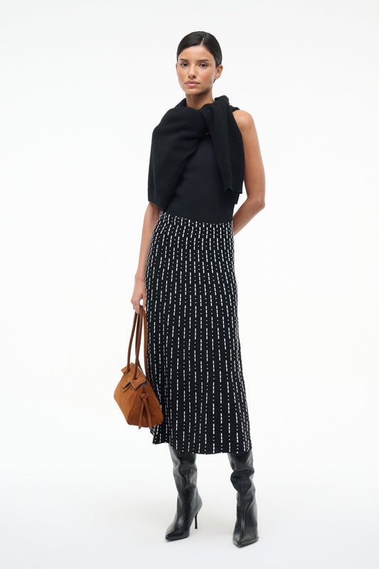 STAUD | Lena Skirt Black Geo