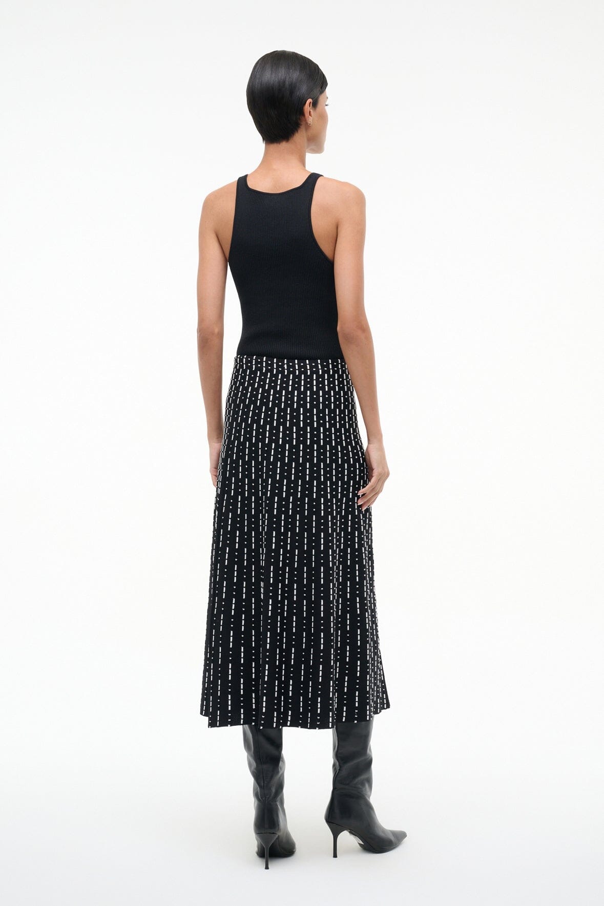 STAUD | Lena Skirt Black Geo