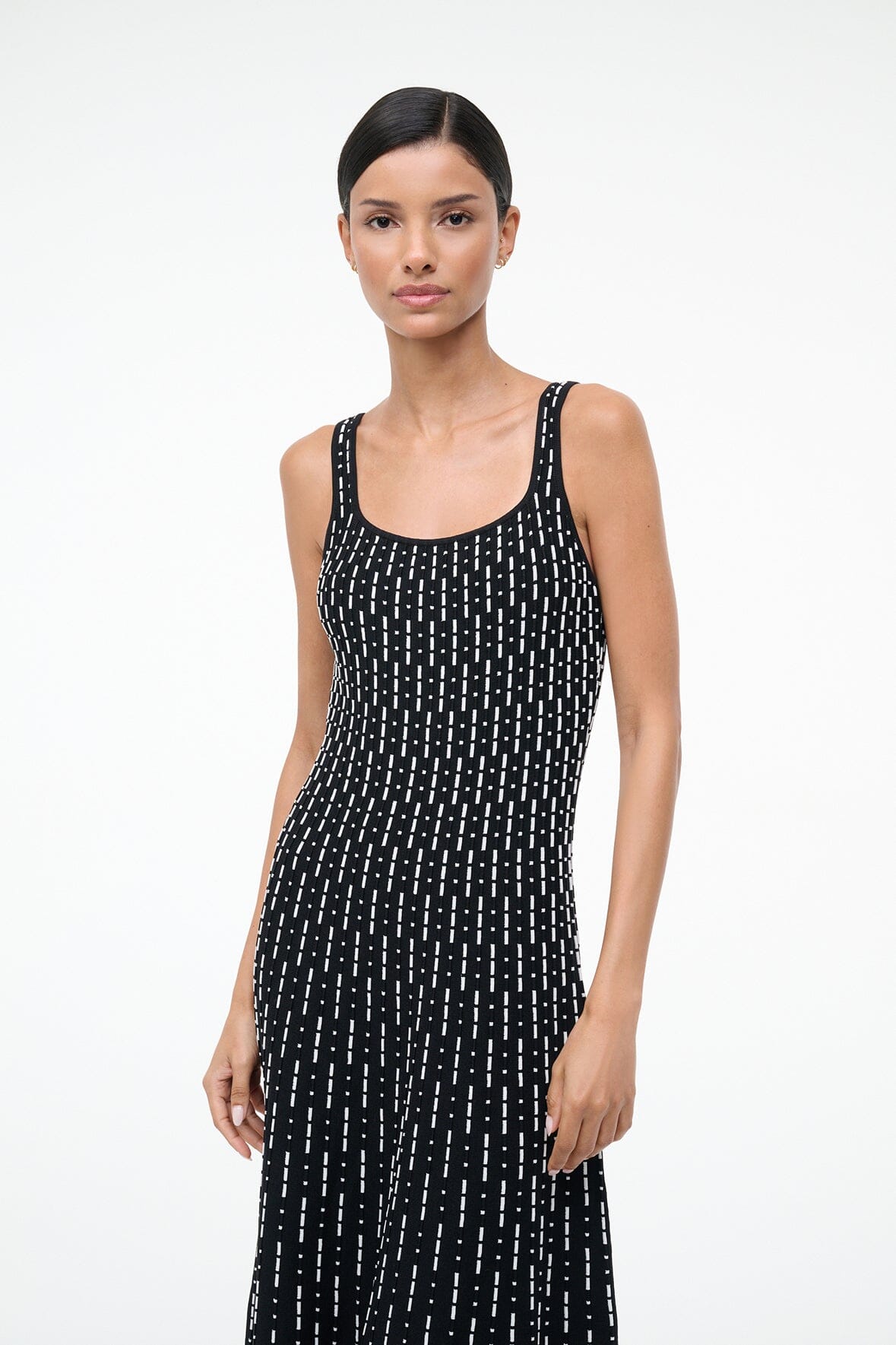 STAUD | Ellison Dress Black Geo