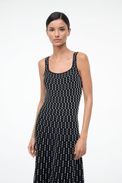STAUD | Ellison Dress Black Geo