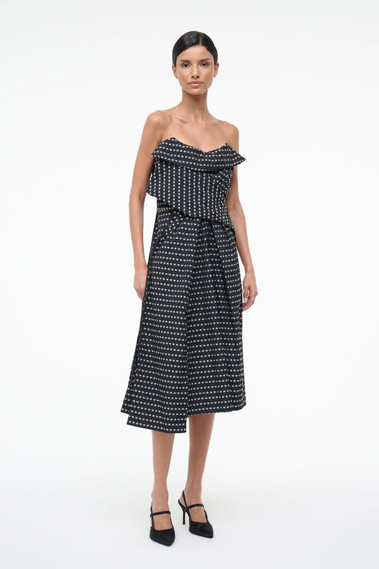 STAUD | Alessia Dress Black Geo