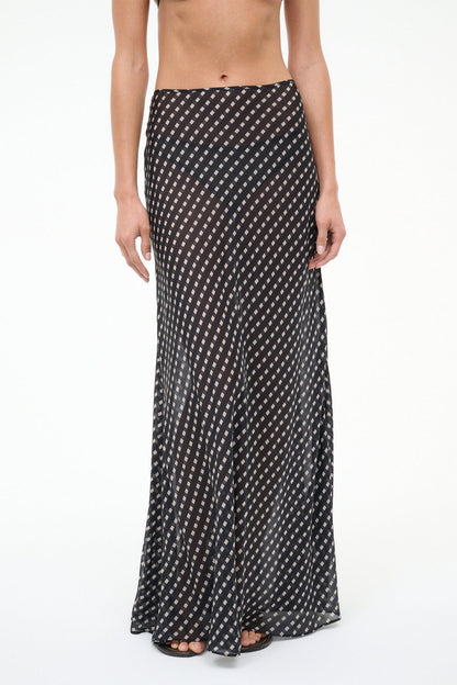 STAUD | Velma Skirt Black Geo